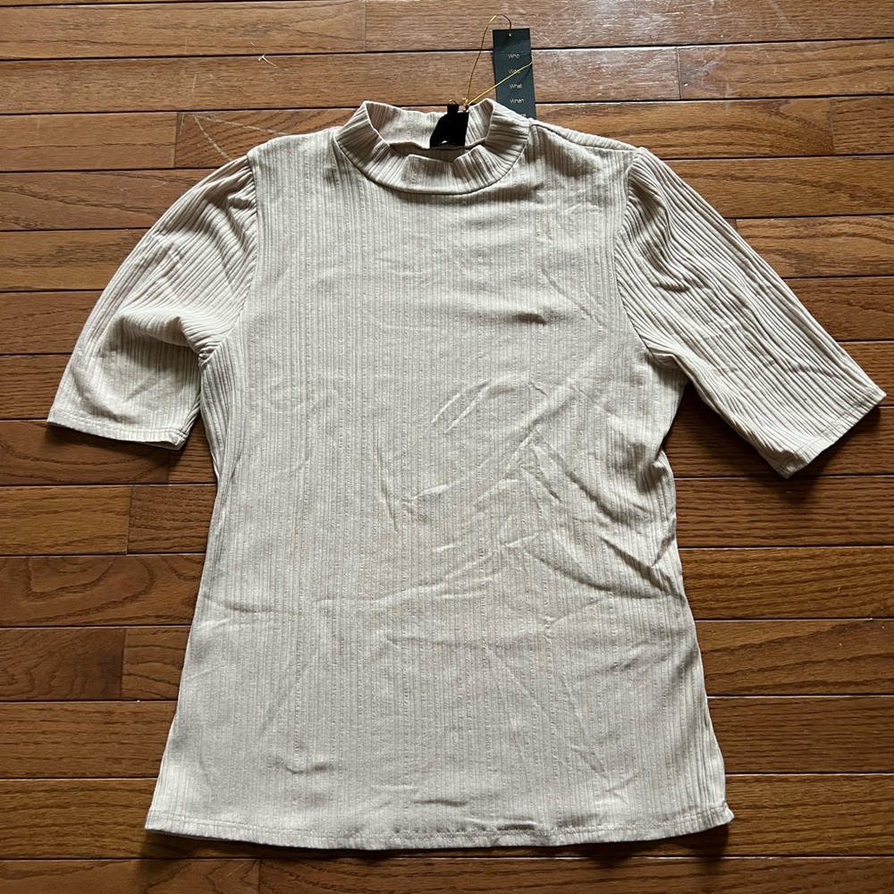 Blush turkey neck top